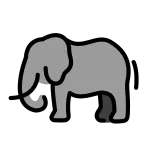 Elephant SVG Icon